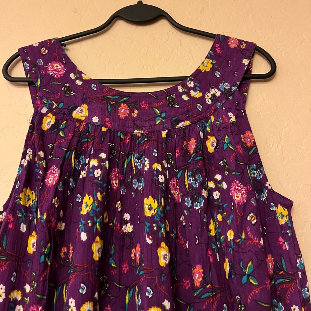 Anthony Richards Purple Floral & Butterfly Print Sundress - Picture 13 of 16